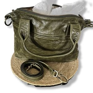 Rare Satchel. x Marco’s Polos Club Leather Tote Backpack – Green Limited Edition